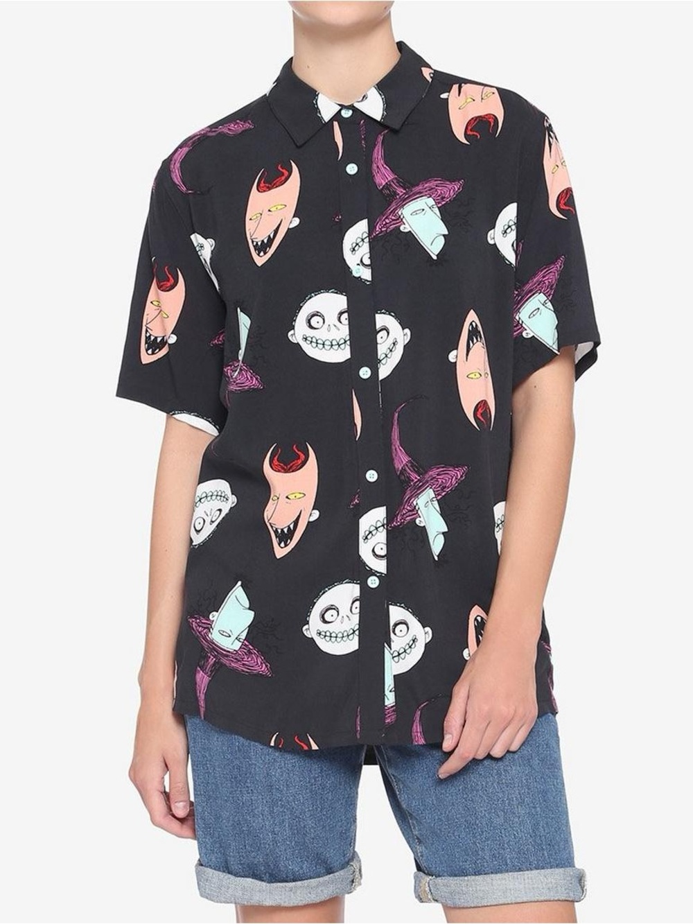 The Nightmare Before Christmas Oogie's Woven Button-Up